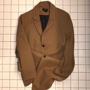 H&M Men’s Tan Long Peacoat